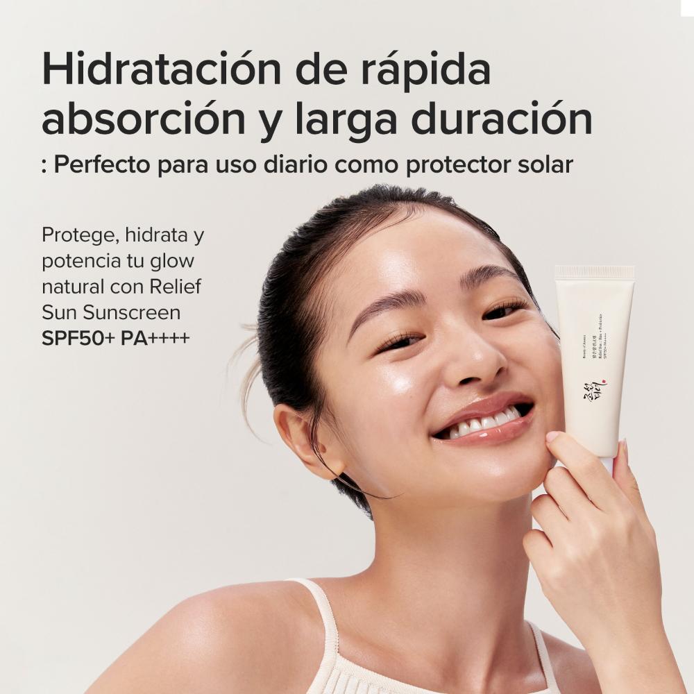 SUN RELIEF: RICE + NIACINAMIDE SPF 50 (CREMA FACIAL PROTECTOR SOLAR SPF 50)